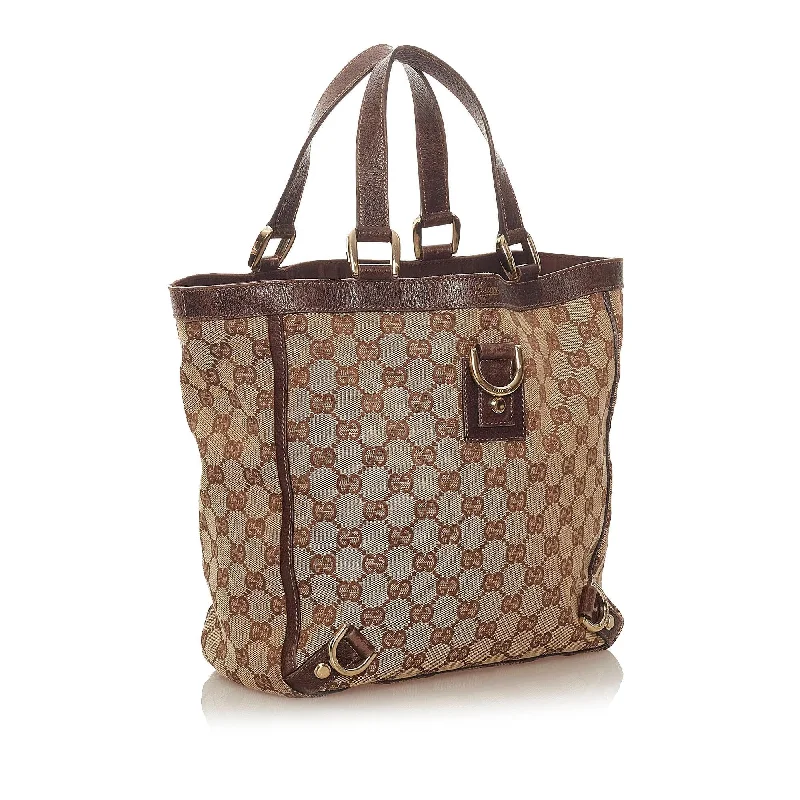 Ladies Gucci Dionysus bags with a chain - link shoulder strapGucci GG Canvas Abbey D-Ring Handbag (28190)