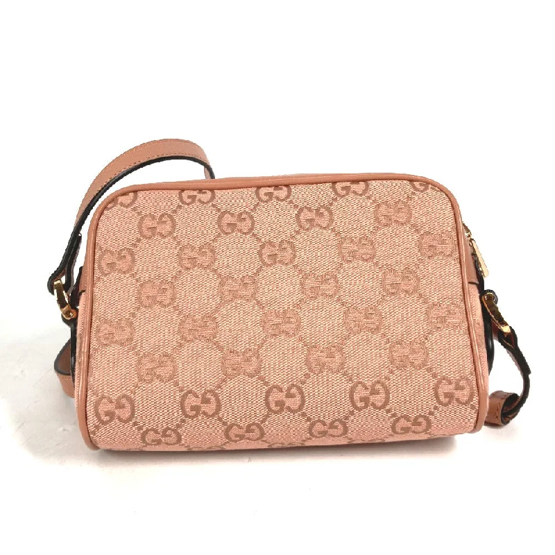 Ladies Gucci shoulder bags with a tassel decorationGUCCI Shoulder Bag 574493 Canvas / leather pink Crossbody GG Ophidia Women Used