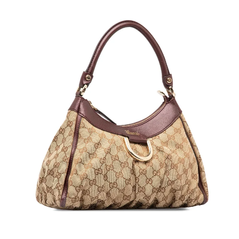 Medium - sized Women Gucci handbags for everyday useGucci GG Canvas Abbey D-Ring Handbag (33rjfk)