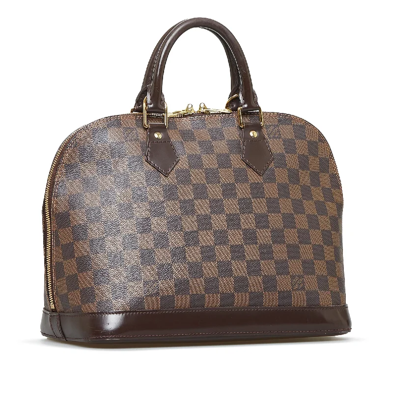 Ladies Louis Vuitton Petite Malle bags with a star - shaped charm for cutenessLouis Vuitton Alma PM Damier Ebene Canvas