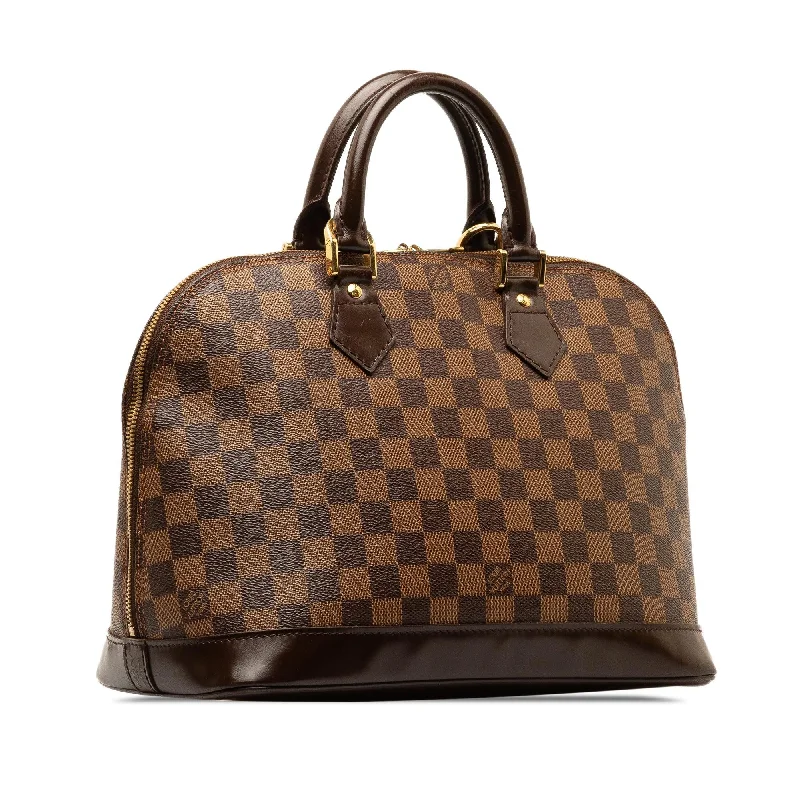 Ladies Louis Vuitton handbags with a detachable coin purse insideLouis Vuitton Damier Ebene Alma MM (Sdk1fD)