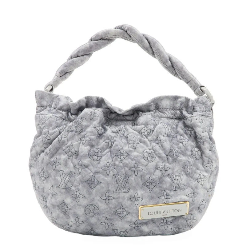 Louis Vuitton handbags with a back - zip pocket for storing valuablesLouis Vuitton Monogram Olympe Nimbus PM Shoulder Bag M95475 Gray