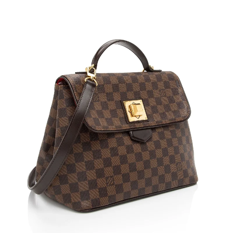 Louis Vuitton Alma bags with a detachable shoulder strap for versatilityLouis Vuitton Damier Ebene Bergamo MM Satchel (PUez35)