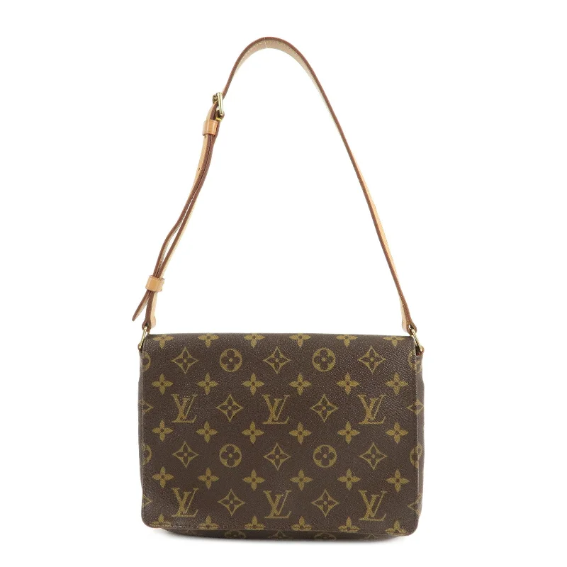 Louis Vuitton Alma bags featuring the signature top - handle designAuthc Louis Vuitton Monogram Musette Tango Short Shoulder Bag M51257