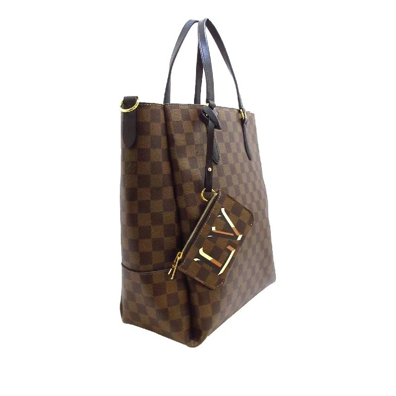 Louis Vuitton bags with a zip - around closure for enhanced securityLouis Vuitton Damier Ebene Belmont MM (yMXfT4)