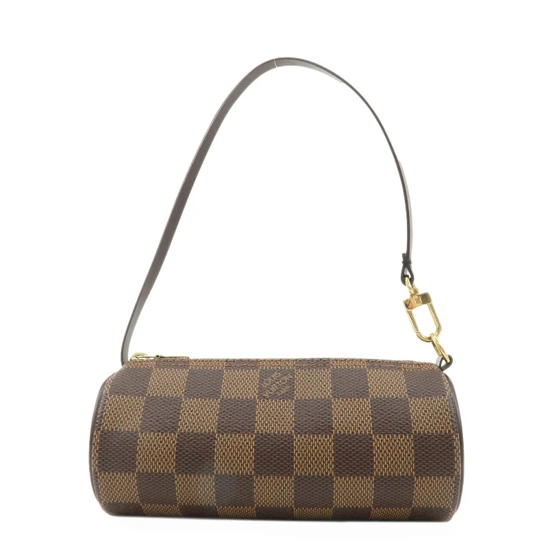 Ladies Louis Vuitton Capucines bags with a detachable shoulder strapLouis Vuitton Damier Pouch for Papillon Bag Mini Bag Brown