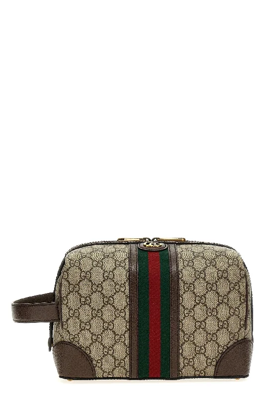 Women Gucci Sylvie bags with a monogram - embossed leatherGucci Men 'Gucci Savoy' Wash Bag