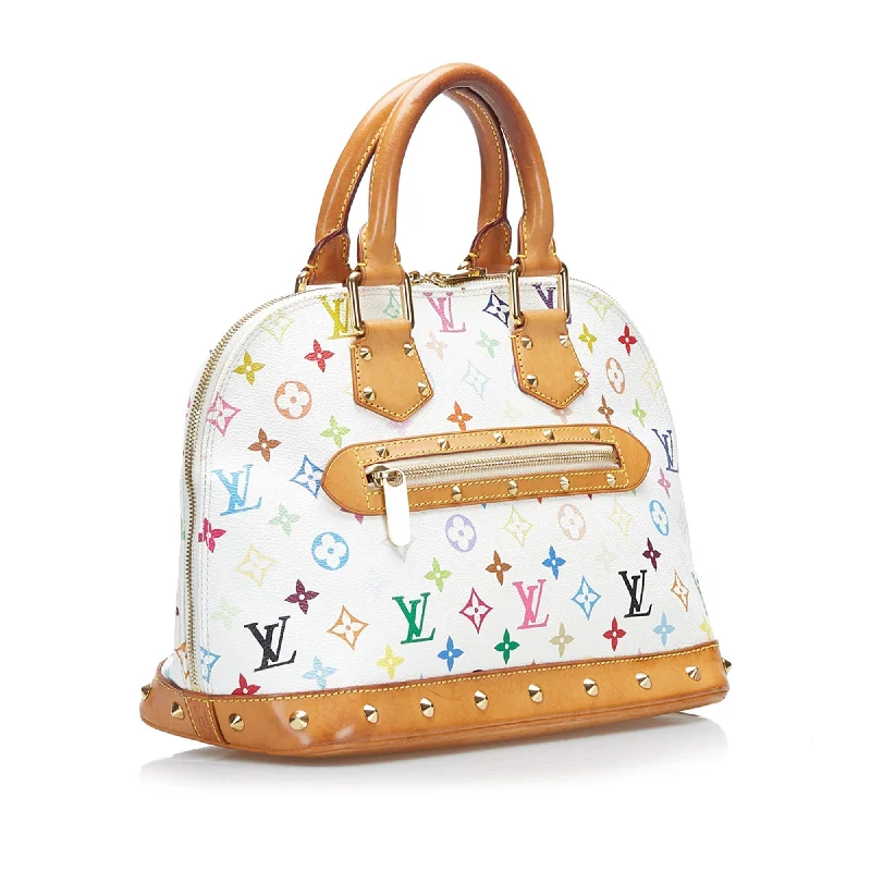 Ladies Louis Vuitton Capucines bags with gold - toned hardwareLouis Vuitton Alma PM White Multicolor Monogram Canvas