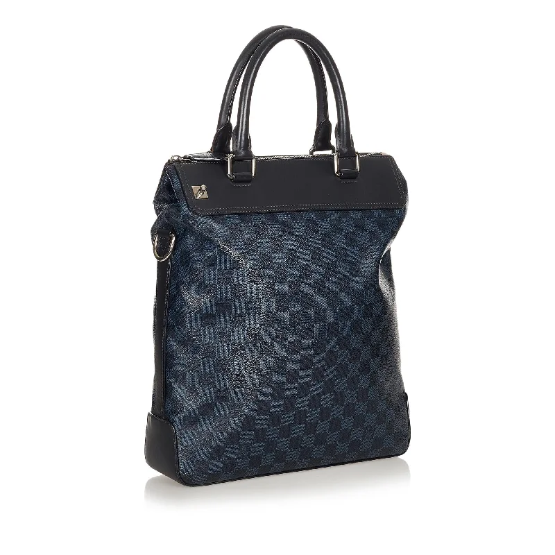 Louis Vuitton handbags with a metal - framed clasp for durabilityLouis Vuitton Damier Cobalt Greenwich (26712)