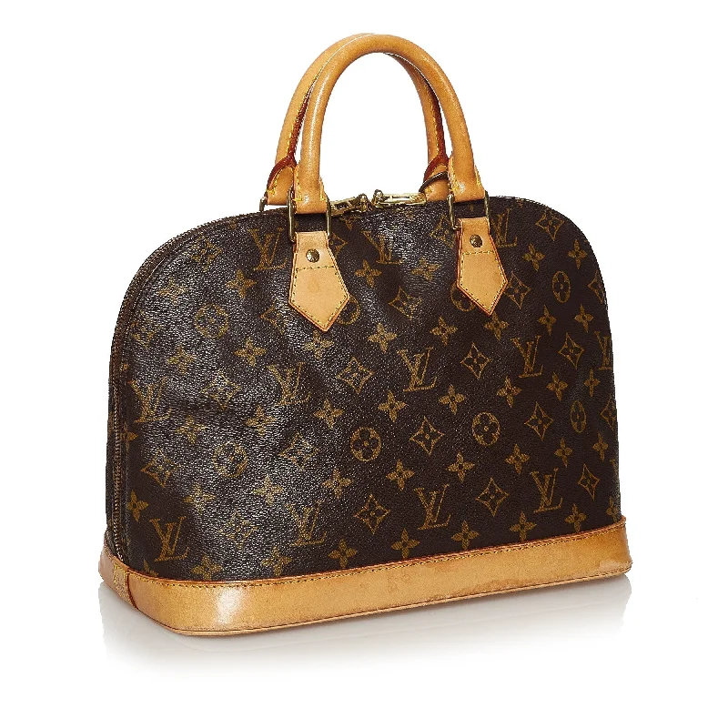 Ladies Louis Vuitton shoulder bags with a wide - width strap for comfortLouis Vuitton Alma PM Monogram Canvas