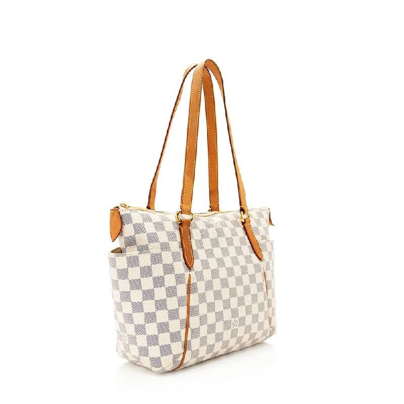 Louis Vuitton Twist bags with a snakeskin - effect panel for a bold lookLouis Vuitton Damier Azur Totally PM Tote (19736)