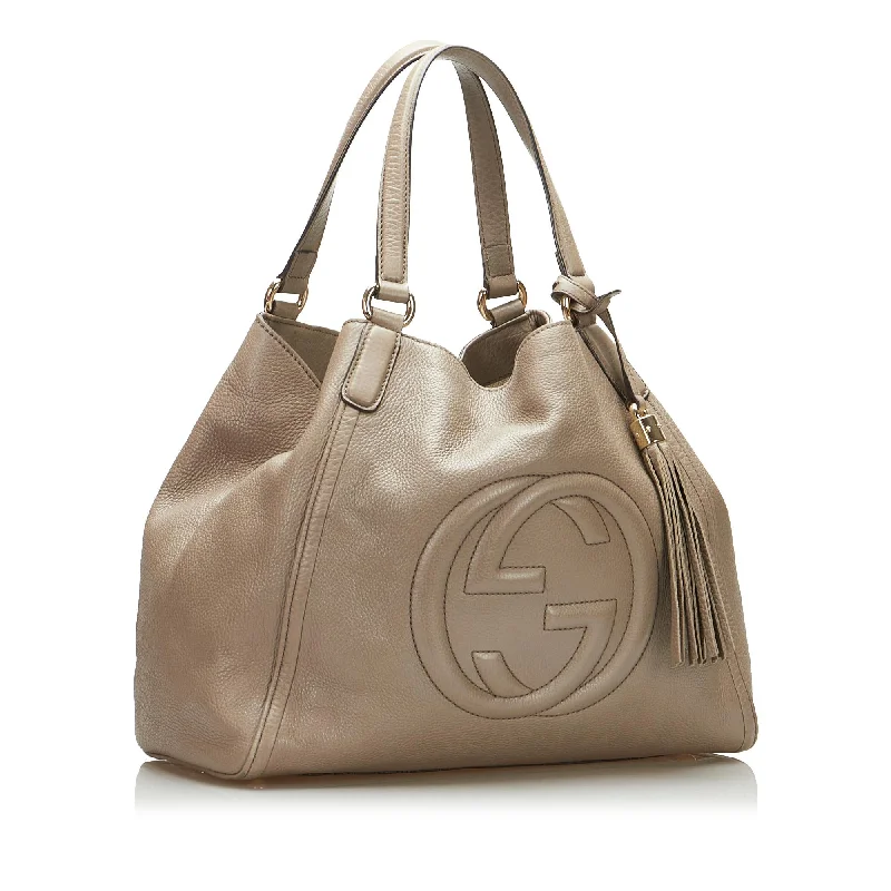 Gucci Marmont bags for women with a snakeskin - effect panelGucci Soho Tote Bag (SHG-P1OUPh)