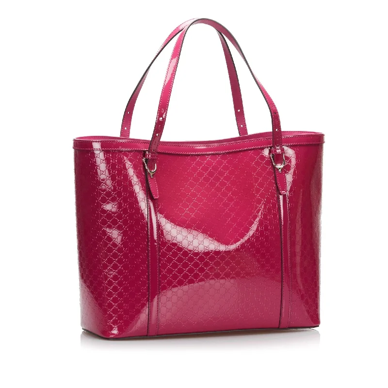 Women Gucci Sylvie bags with a detachable ribbon detailGucci Microguccissima Nice Tote Bag (SHG-xc7rA1)