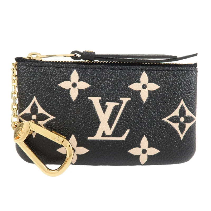 Louis Vuitton crossbody bags with a printed floral pattern for femininityLouis Vuitton Monogram Empreinte Pochette Cles Coin Case M80885