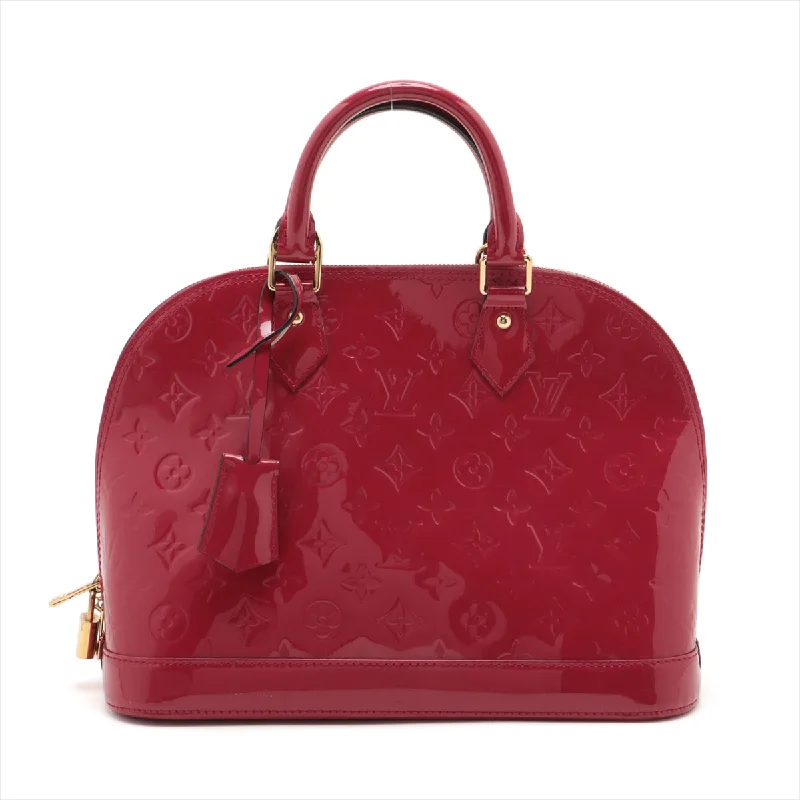 Louis Vuitton Petite Malle bags with a hard - shell structure for uniquenessLouis Vuitton Alma PM Vernis Red Monogram M91770