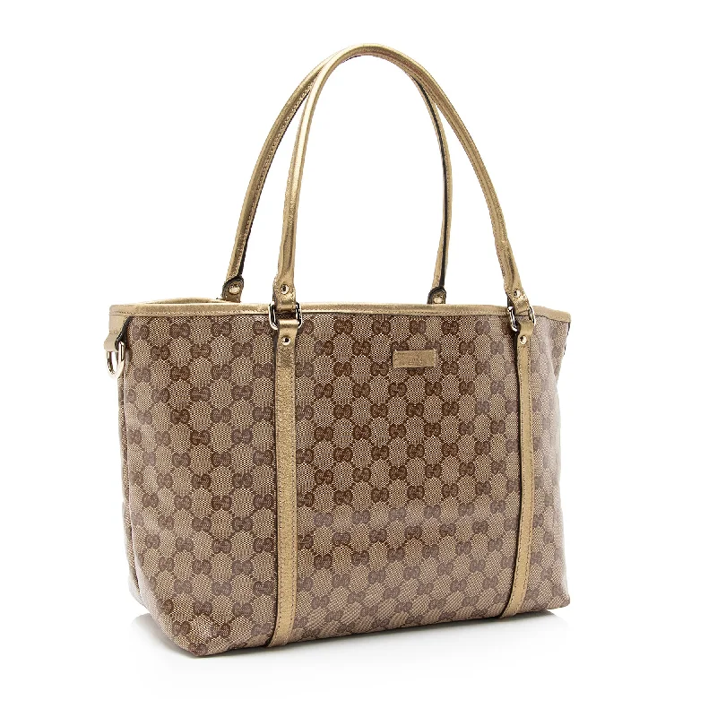 Gucci tote bags for women with a spacious interiorGucci Crystal GG Joy Medium Tote (23642)