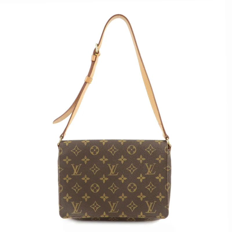 Louis Vuitton Twist bags with a crystal - embellished LV - turnlockLouis Vuitton Monogram Musette Tango Short Shoulder Bag M51257