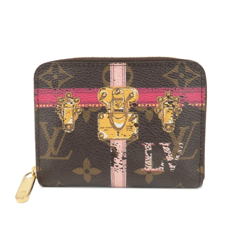 Ladies Louis Vuitton Petite Malle bags with a star - shaped charm for cutenessLouis Vuitton Monogram Zippy Coin Purse Summer Trunk Collection