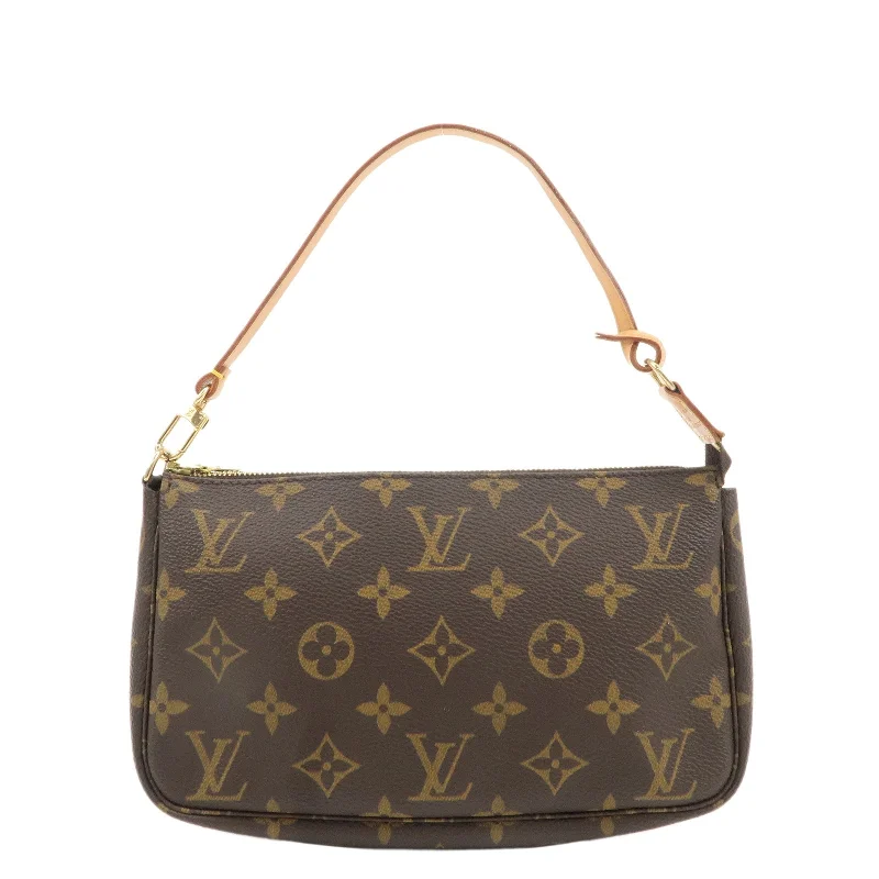 Louis Vuitton backpacks with a padded back panel for comfort during long - wearLouis Vuitton Monogram Pochette Accessoires Pouch M51980