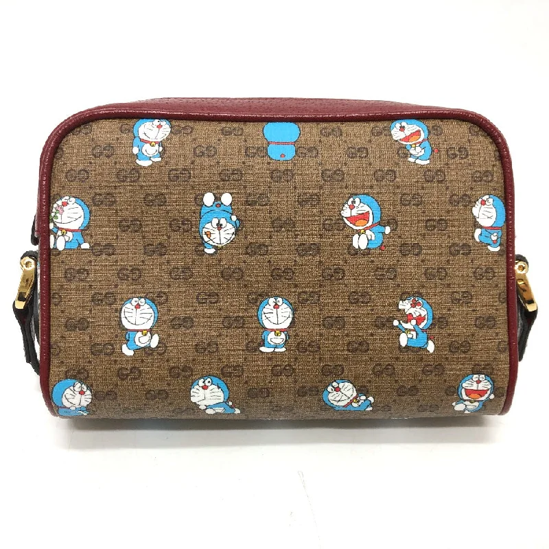 Ladies Gucci Dionysus bags with a detachable shoulder strapGUCCI Shoulder Bag 647784 GG Supreme Canvas Brown GG Supreme Doraemon x GUCCI Women Used