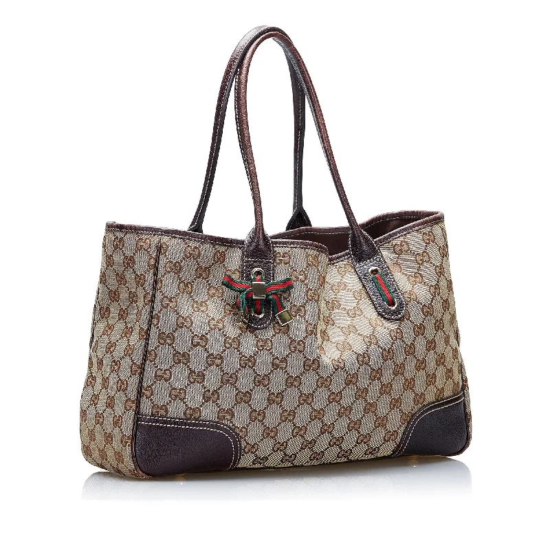 Ladies Gucci Dionysus bags with a detachable shoulder strapGucci GG Canvas Princy Tote Bag (SHG-NumBEo)