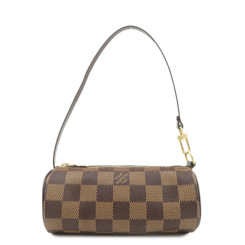 Louis Vuitton backpacks with a hidden back pocket for securityLouis Vuitton Damier Mini Pouch for Papillon Bag Brown