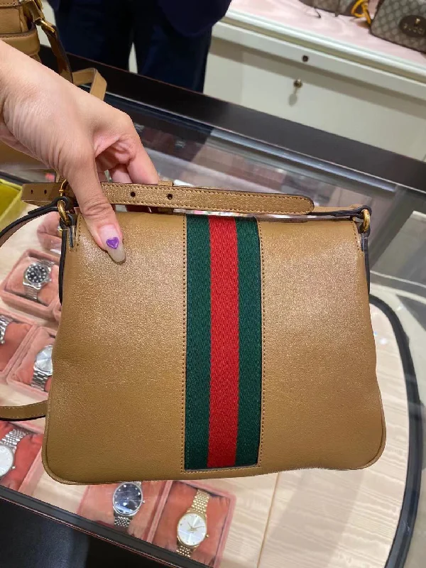 Gucci backpacks for women with a sleek silhouetteGucci Small Messenger Bag With Double G