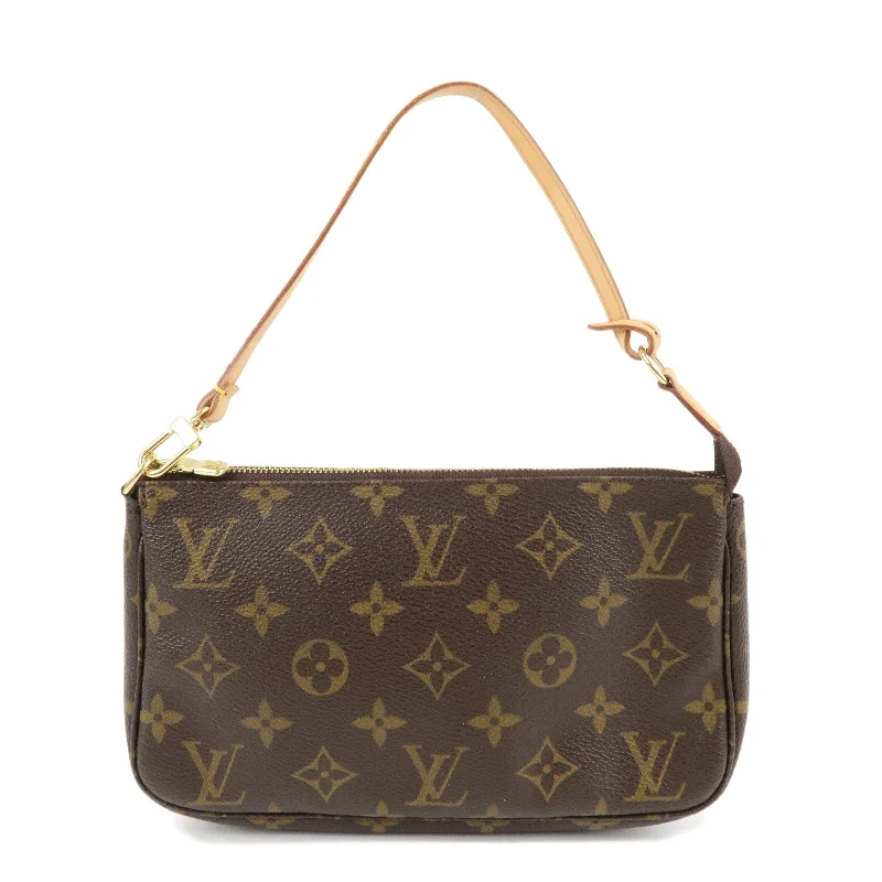 Ladies Louis Vuitton shoulder bags with a single - handle silhouetteLouis Vuitton Monogram Pochette Accessoires Pouch M51980