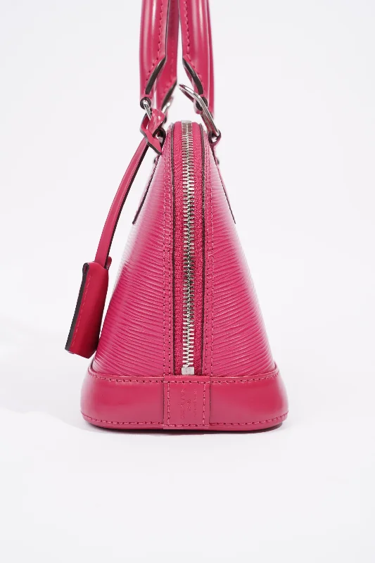 Ladies Louis Vuitton shoulder bags with a single - handle silhouetteLouis Vuitton Alma Pink Epi Leather BB