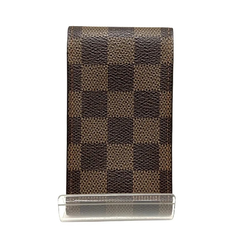 Louis Vuitton bags with a magnetic snap closure for easy accessLouis Vuitton Brown Canvas etui  cigarettes wallet accessories