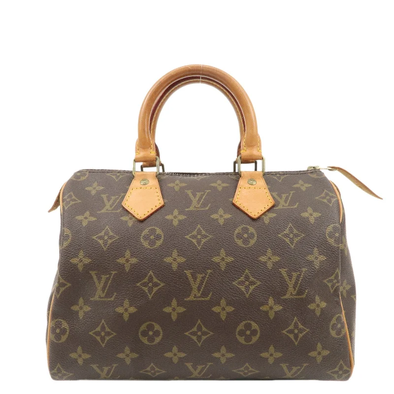 Medium - sized Louis Vuitton tote bags for work and shoppingLouis Vuitton Monogram Speedy 25 Hand Bag Boston Bag M41528