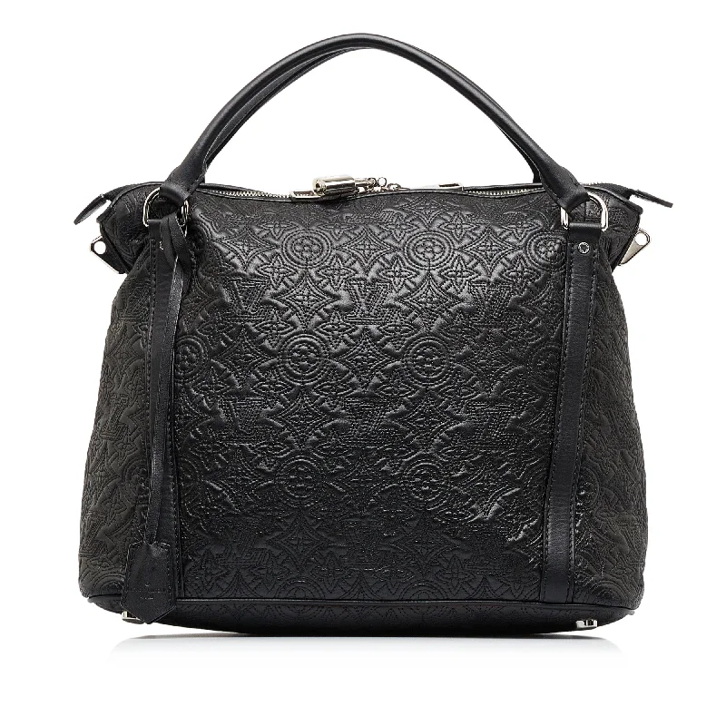 Louis Vuitton Twist bags with a crystal - embellished LV - turnlockLouis Vuitton Antheia Ixia PM Black Embossed Monogram