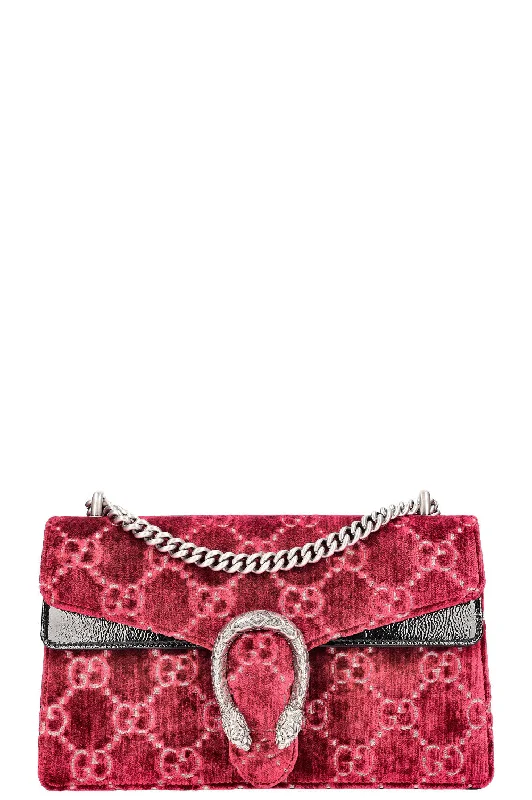 Gucci handbags for women with a metal - framed claspGUCCI Dionysus Velvet Red