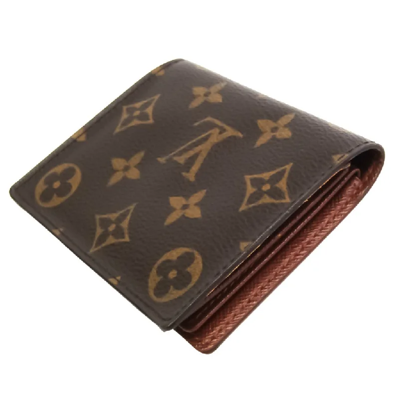 Louis Vuitton bags with a chain - link trim and a leather body for a modern edgeLouis Vuitton Brown Canvas Enveloppe Carte de visite wallet accessories