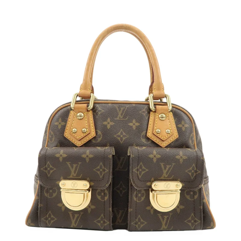 Louis Vuitton tote bags with a water - resistant coating for outdoor useLouis Vuitton Monogram Manhattan PM Hand Bag M40026