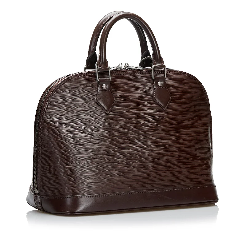 Ladies Louis Vuitton shoulder bags with a wide - width strap for comfortLouis Vuitton Alma PM Brown Epi