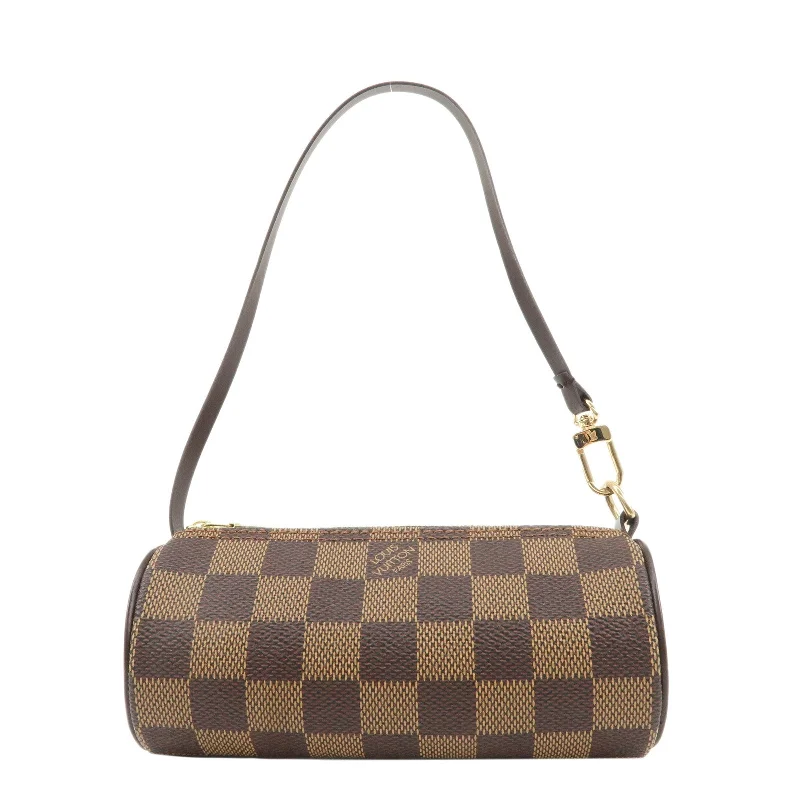 Louis Vuitton backpacks with a padded laptop compartment for travelLouis Vuitton Damier Ebene Pouch for Papillon Bag Brown