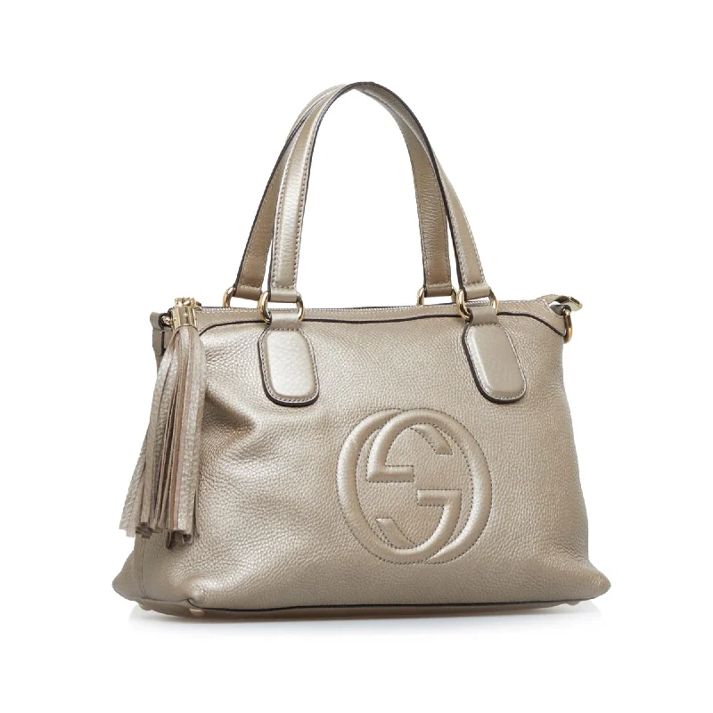 Gucci tote bags for women with a spacious interiorGucci Soho Working Tote Bag (SHG-ngG3sO)