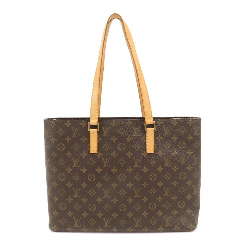 Louis Vuitton backpacks with a sleek, minimalist design for styleLouis Vuitton Monogram Luco Tote Bag Hand Bag Brown M51155