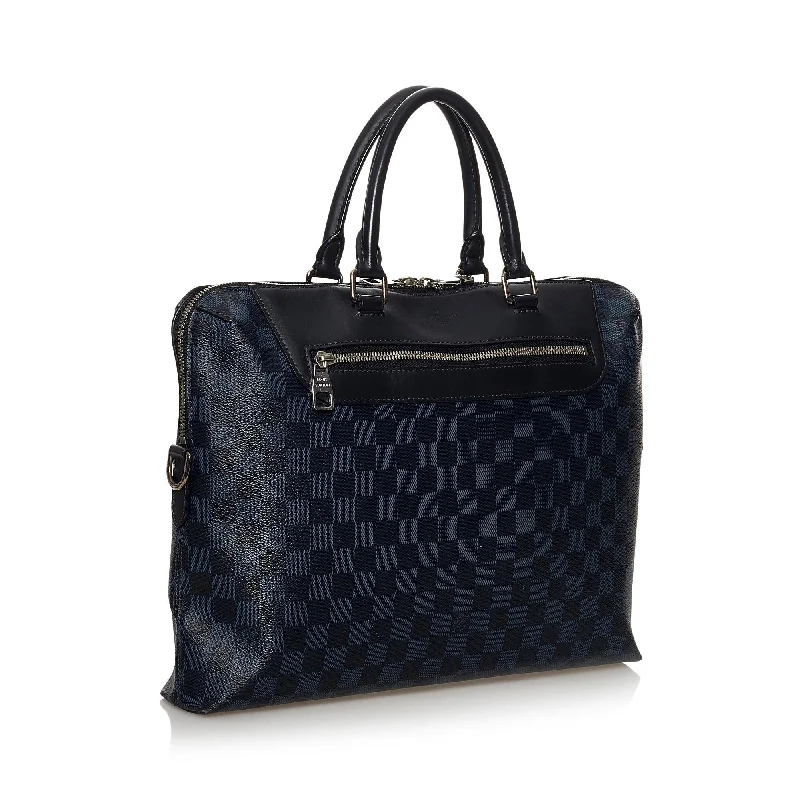 Ladies Louis Vuitton Capucines bags with a detachable shoulder strapLouis Vuitton Damier Cobalt Porte Document Business (30721)