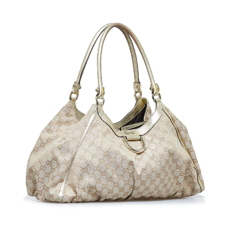 Gucci Marmont bags for women with a contrast - colored interiorGucci GG Canvas Abbey D-Ring Handbag (lm4hGR)