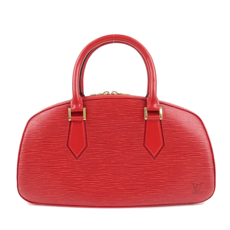 Louis Vuitton Twist bags with a contrast - colored interior for visual interestLouis Vuitton Epi Jasmine Hand Bag Castilian Red M52087