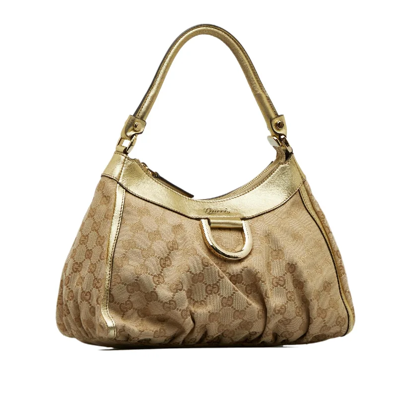 Women Gucci Sylvie bags with a leather - wrapped handleGucci GG Canvas Abbey D-Ring Handbag (O1onHa)