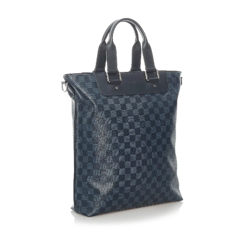 Medium - sized Louis Vuitton tote bags for work and shoppingLouis Vuitton Damier Cobalt Cabas Sac Jour Satchel (37700)