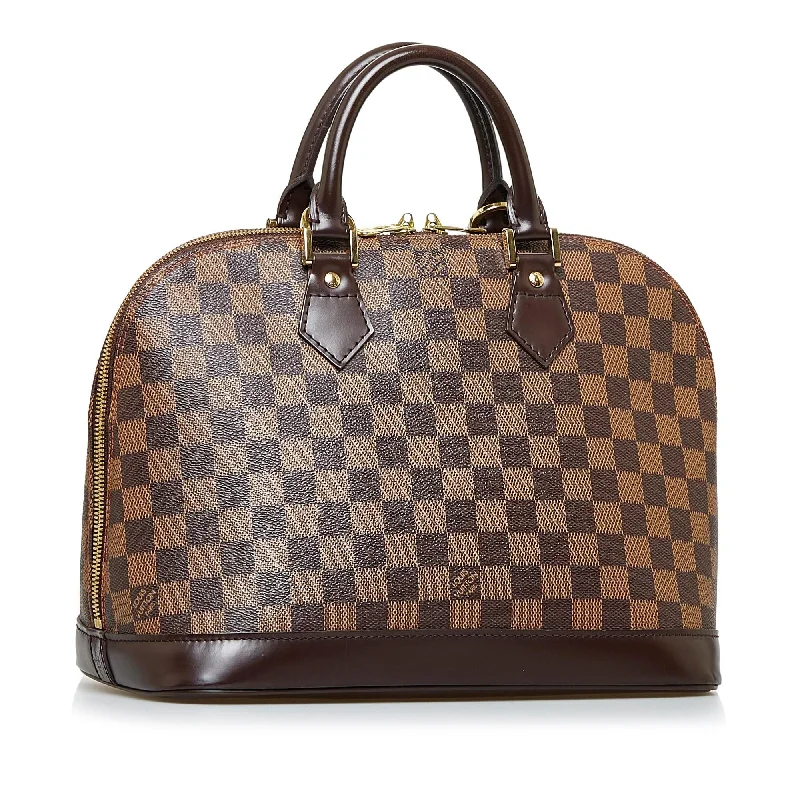 Louis Vuitton handbags with a beaded trim for a touch of glamourLouis Vuitton Damier Ebene Alma PM (0R6H3C)