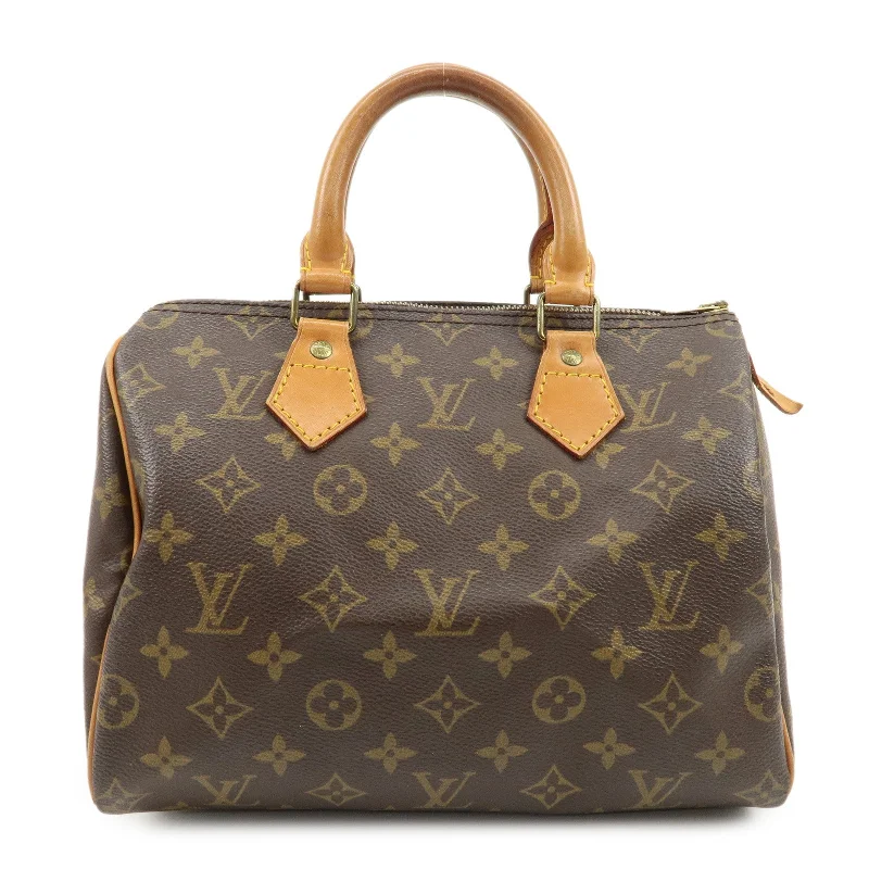 Louis Vuitton handbags with a metal - framed clasp for durabilityLouis Vuitton Monogram Speedy 25 Hand Bag Boston Bag M41528