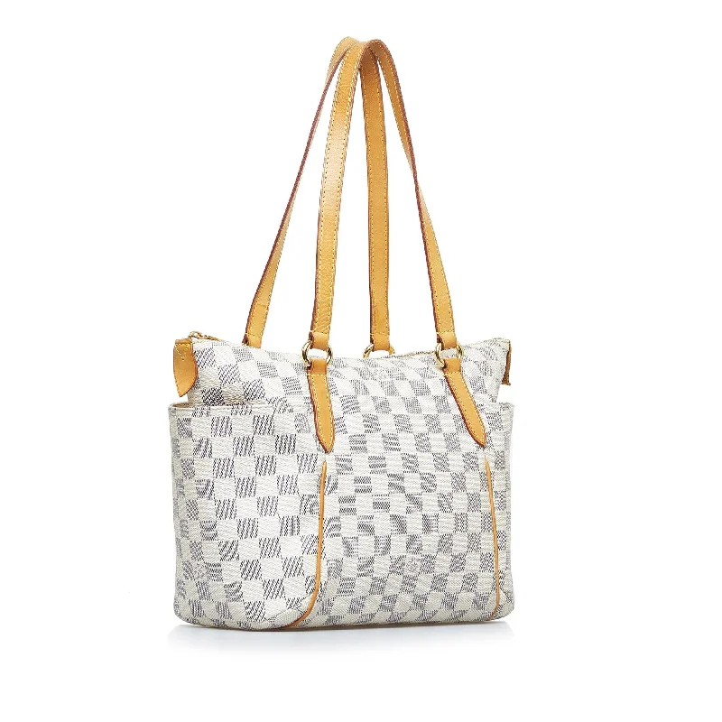 Louis Vuitton crossbody bags with a woven leather strap for textureLouis Vuitton Damier Azur Totally PM (oUD5Ih)