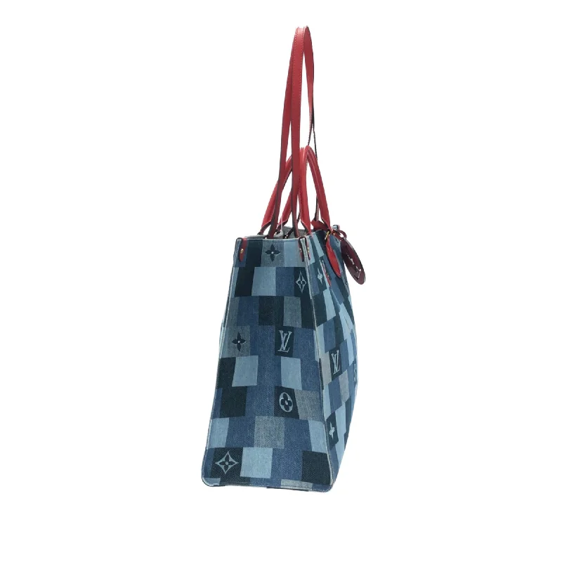 Louis Vuitton crossbody bags with adjustable shoulder straps for comfortLouis Vuitton Damier Denim Onthego GM (Dva1Zr)