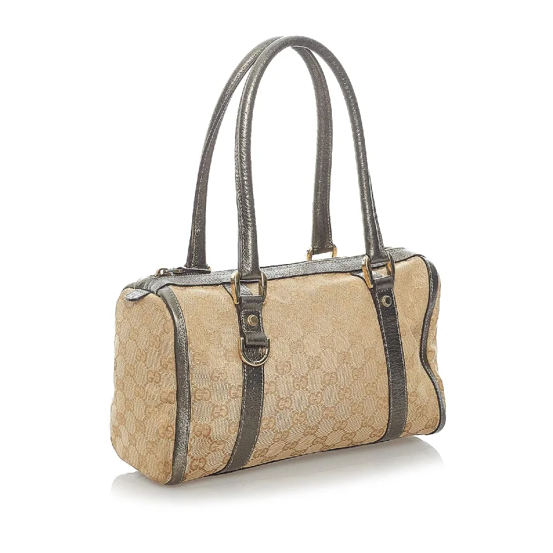 Women Gucci bags with a detachable mirror insideGucci GG Canvas Abbey Boston Bag (32098)