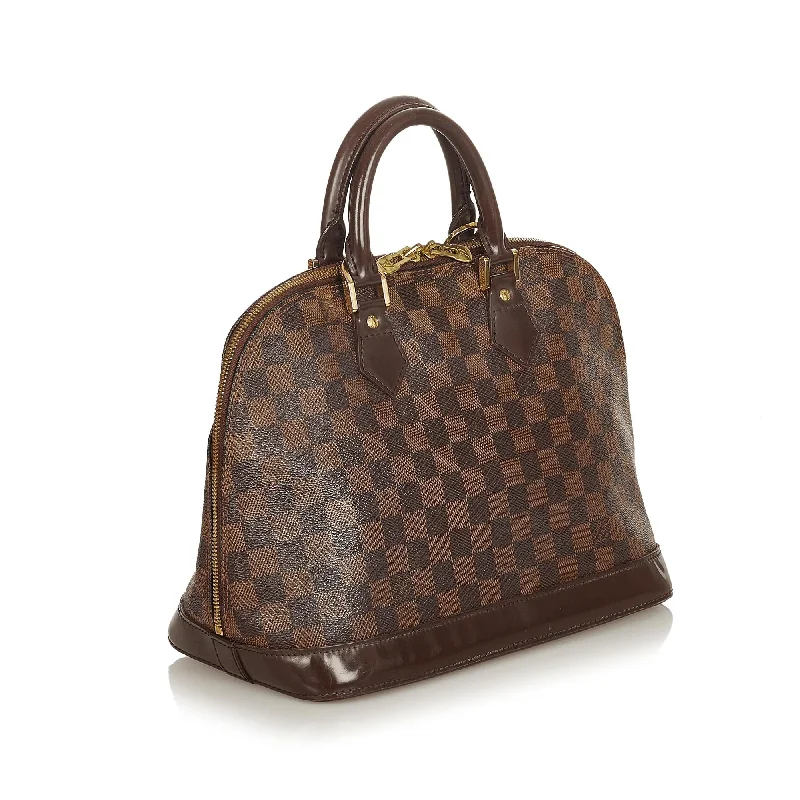 Louis Vuitton Twist bags with a snakeskin - effect panel for a bold lookLouis Vuitton Damier Ebene Alma PM (25868)